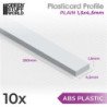 Perfil Plasticard TIRAS PLANAS 4.5mm