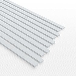 Perfil Plasticard TIRAS PLANAS 4mm