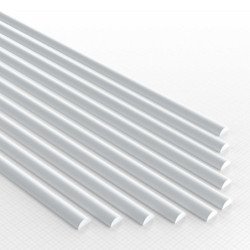 Perfil Plasticard SEMICIRCULO 4mm