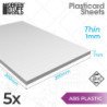 Plancha Plasticard ABS 1 mm - COMBOx5 planchas