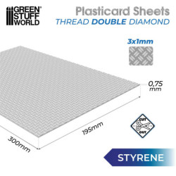Plancha Plasticard Doble Diamante