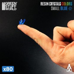 Cristales de Resina AZUL - Pequeños