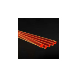 Barras Acrilicas - Redondas 2,4 mm Fluor ROJO-NARANJA
