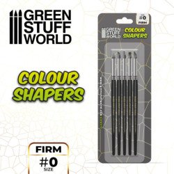 Pinceles Silicona - Tamaño 0 - Negro Firm