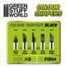 Pinceles Silicona - Tamaño 0 - Negro Firm