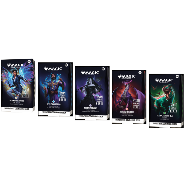 Magic The Gathering - Foundations Starter Commander Deck Display (5 Decks) - EN
