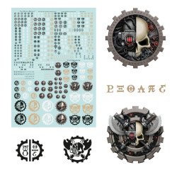 Hoja de calcomanías para Mechanicum Taghmata