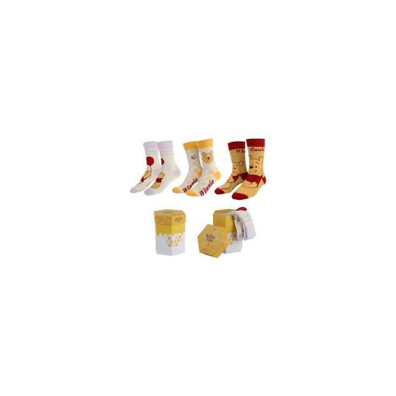 Pack 3 Pares Calcetines Disney Winnie The Pooh