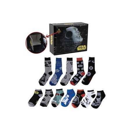 Pack 12 Pares Calcetines Star Wars