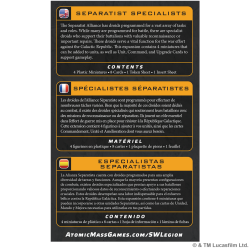 SW Legión: Separatist Specialists