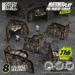 Edificios plegables prepintados 11 edición (Pack x8)