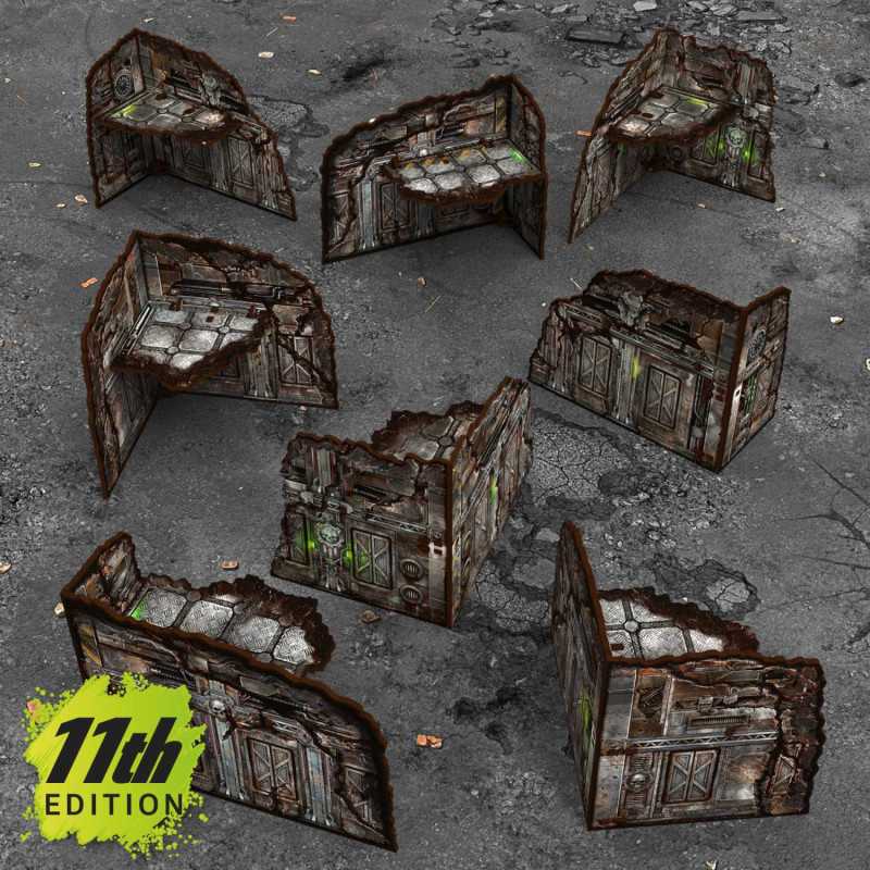 Edificios plegables prepintados 11 edición (Pack x8)