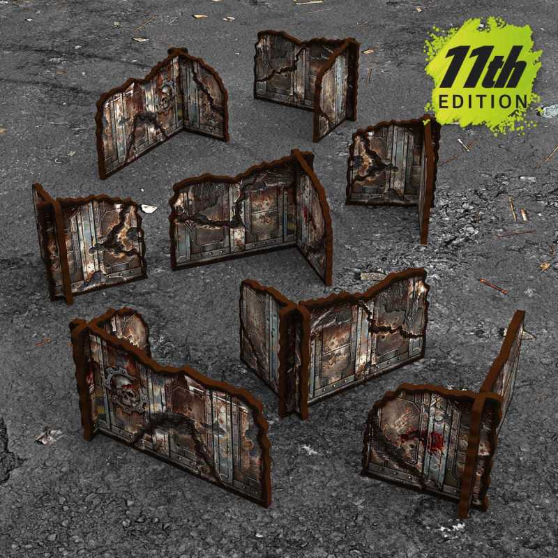 Muros esquina prepintados desmontables 11 edición (Pack x8)