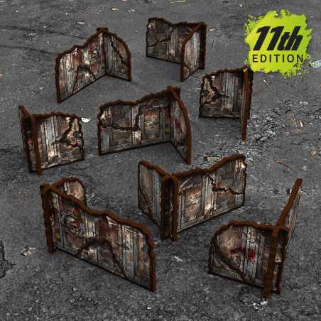 Muros esquina prepintados desmontables 11 edición (Pack x8)