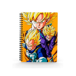 Libreta Efecto 3D Saiyans Dragon Ball Z