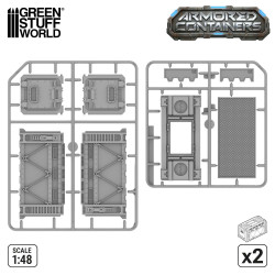 Contenedores Blindados Sci-Fi de Plástico (Pack x2)