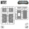 Contenedores Blindados Sci-Fi de Plástico (Pack x2)