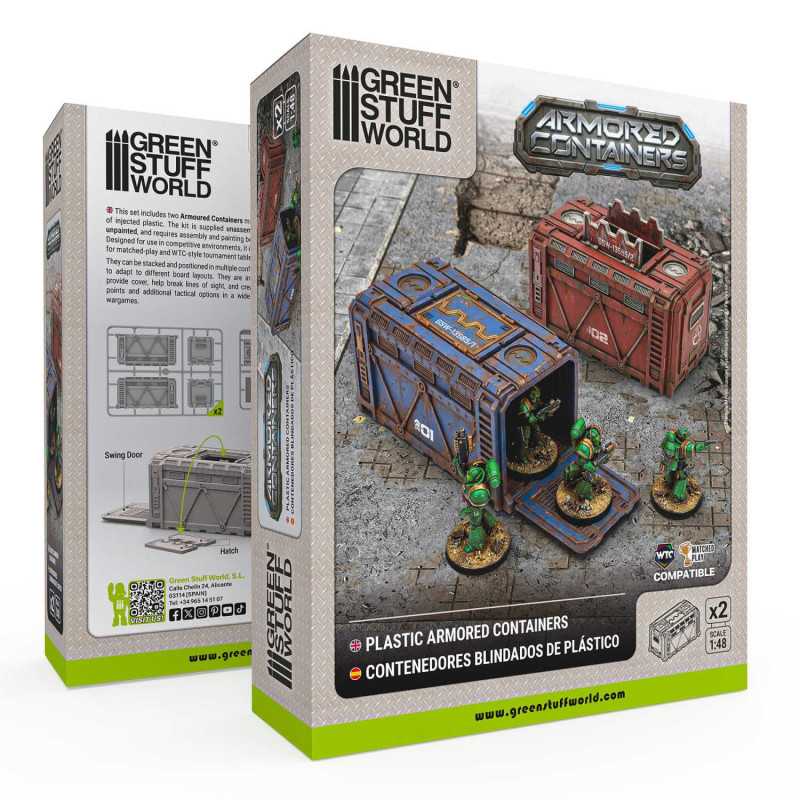 Contenedores Blindados Sci-Fi de Plástico (Pack x2)