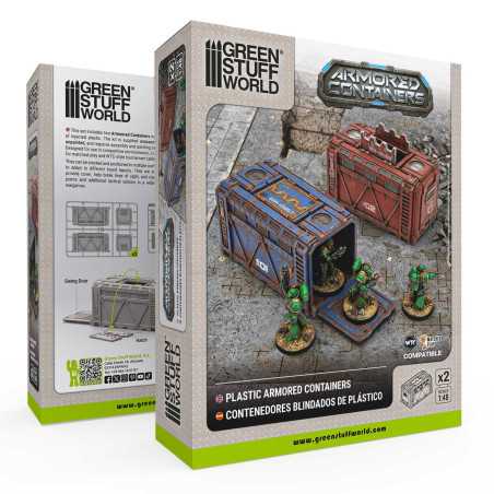 Contenedores Blindados Sci-Fi de Plástico (Pack x2)