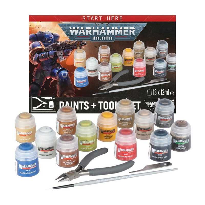Warhammer 40,000 Kit de pintura y herramientas 60-12