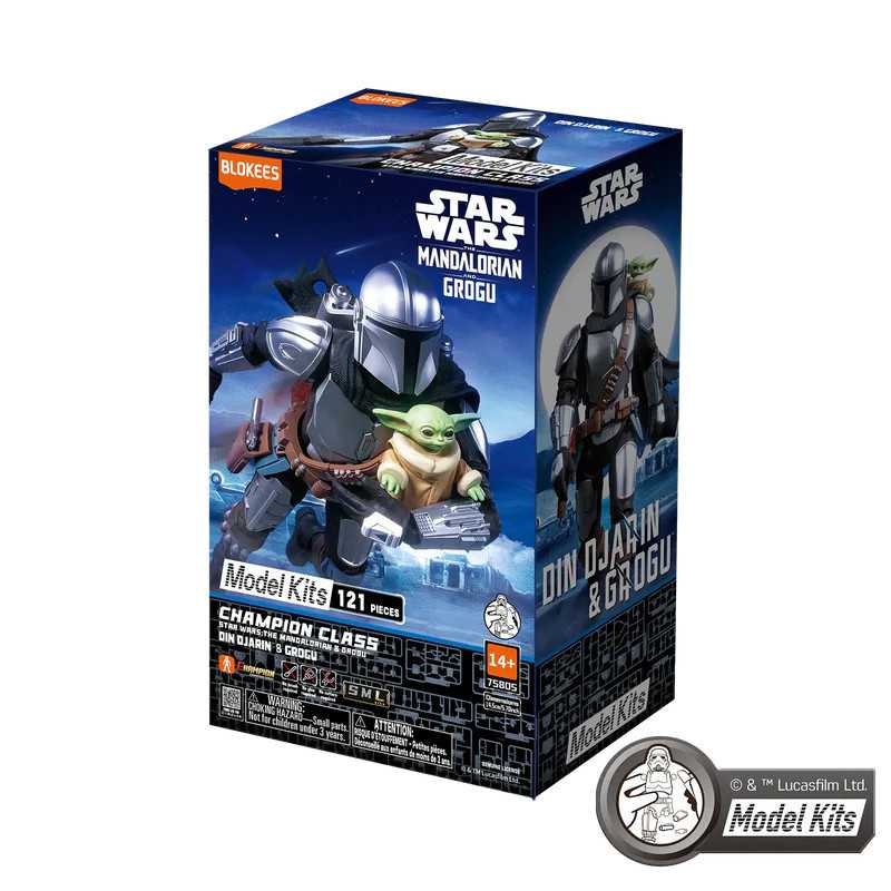 Star Wars: The Mandalorian & Grogu™ Champion Class 05 Din Djarin™ & Grogu™ Model Kits | Blokees