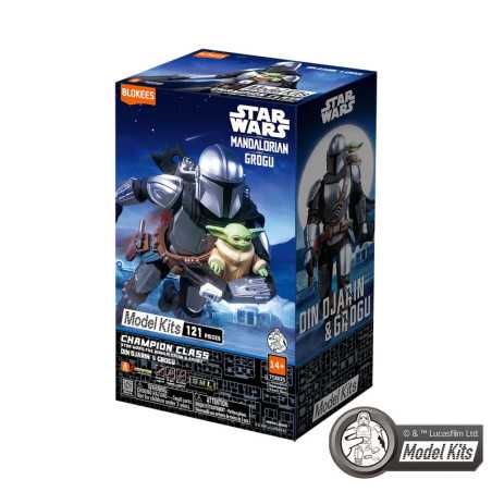 Star Wars: The Mandalorian & Grogu™ Champion Class 05 Din Djarin™ & Grogu™ Model Kits | Blokees