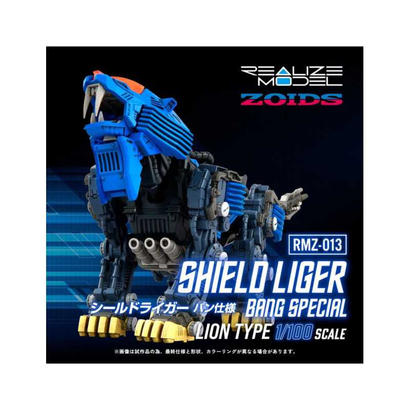 Maqueta Zoids Shield Liger Bang Special 1/100 RMZ-013 25 cm - Takara Tomy
