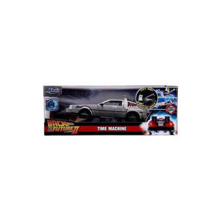Delorean Time Machine Vehiculo 20 Cm Back To The Future Ii Hollywood Rides Scale 124