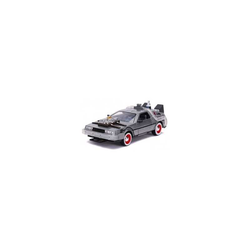 Delorean Time Machine Vehiculo 20 Cm Back To The Future Iii Hollywood Rides Scale 124
