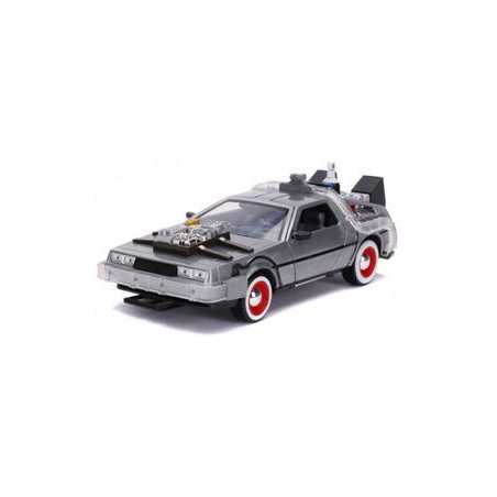 Delorean Time Machine Vehiculo 20 Cm Back To The Future Iii Hollywood Rides Scale 124