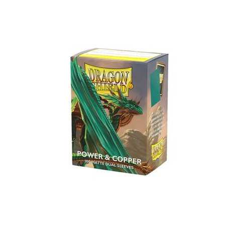 Dragon Shield Sleeves - Standard size - Matte Dual - Power & Copper (100 Sleeves)