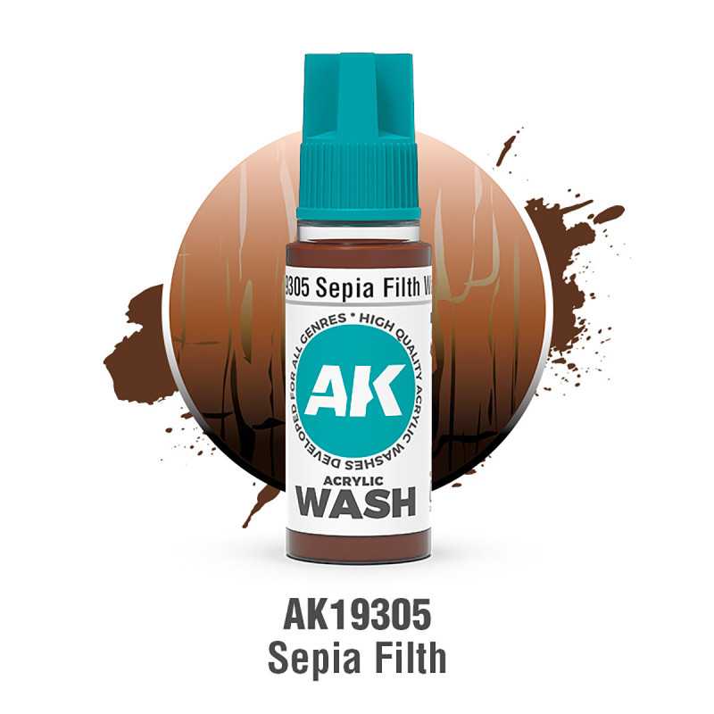 SUCIEDAD SEPIA – LAVADO ACRÍLICO SKU: AK19305