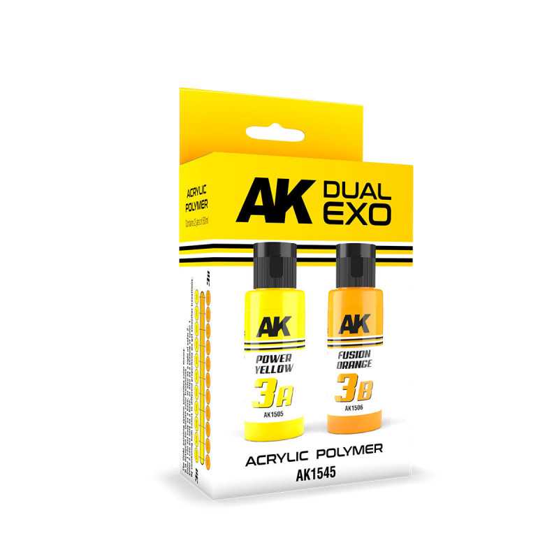 DUAL EXO SET 3 – 3A AMARILLO POTENTE & 3B NARANJA FUSIÓN AK1545