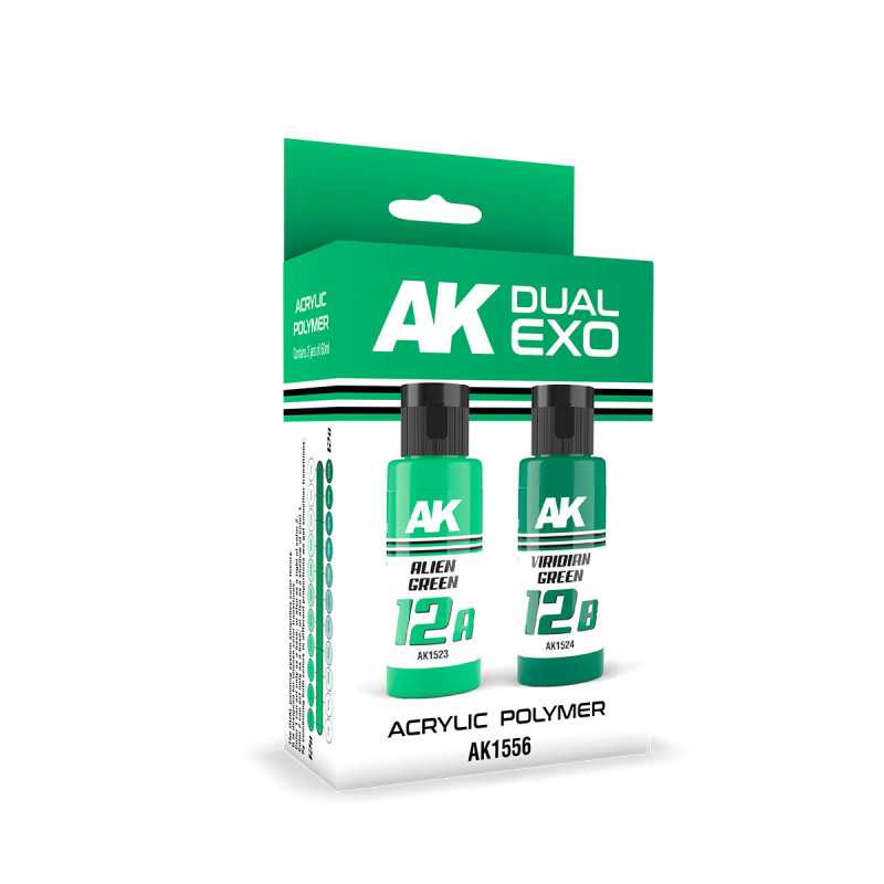 DUAL EXO SET 12 – 12A VERDE ALIENÍGENA & 12B VERDE VIRIDIANO AK1556