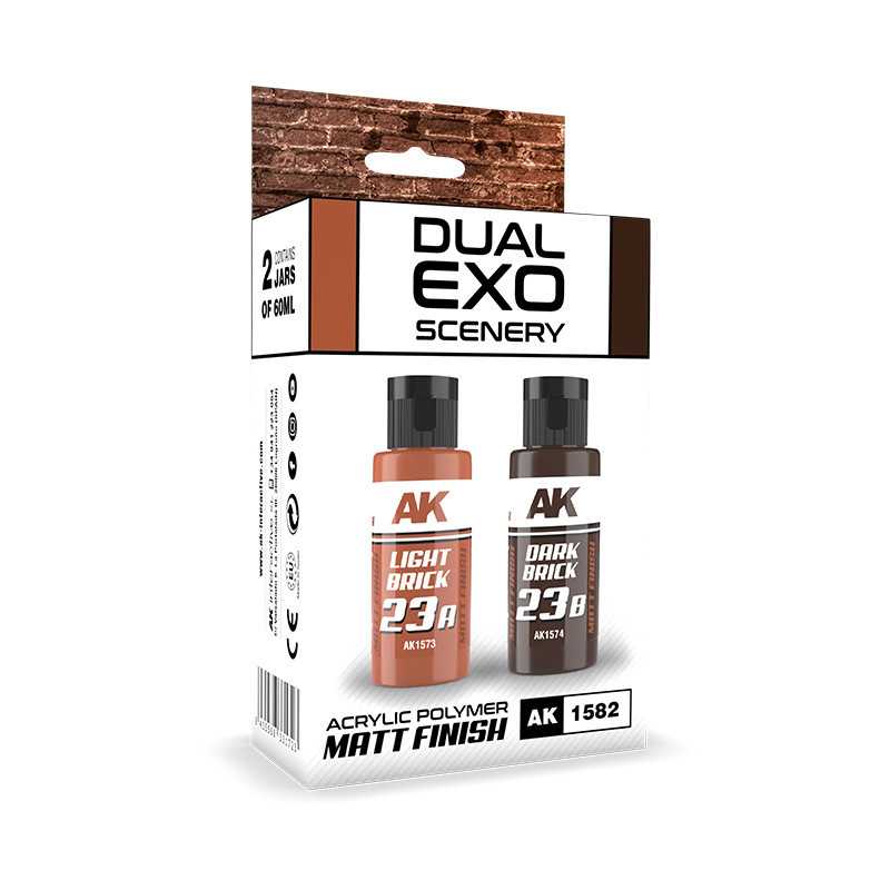 DUAL EXO ESCENOGRAFÍA SET 23 – 23A LADRILLO CLARO & 23B LADRILLO OSCURO AK1582