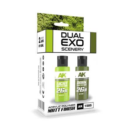 DUAL EXO ESCENOGRAFÍA SET 26 – 26A VEGETACIÓN CLARA & 26B VEGETACIÓN OSCURA AK1585
