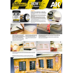 TEXTURIZANTE Y SELLADOR DE ESPUMA PARA EDIFICIOS Y DIORAMAS 250ML AK8039