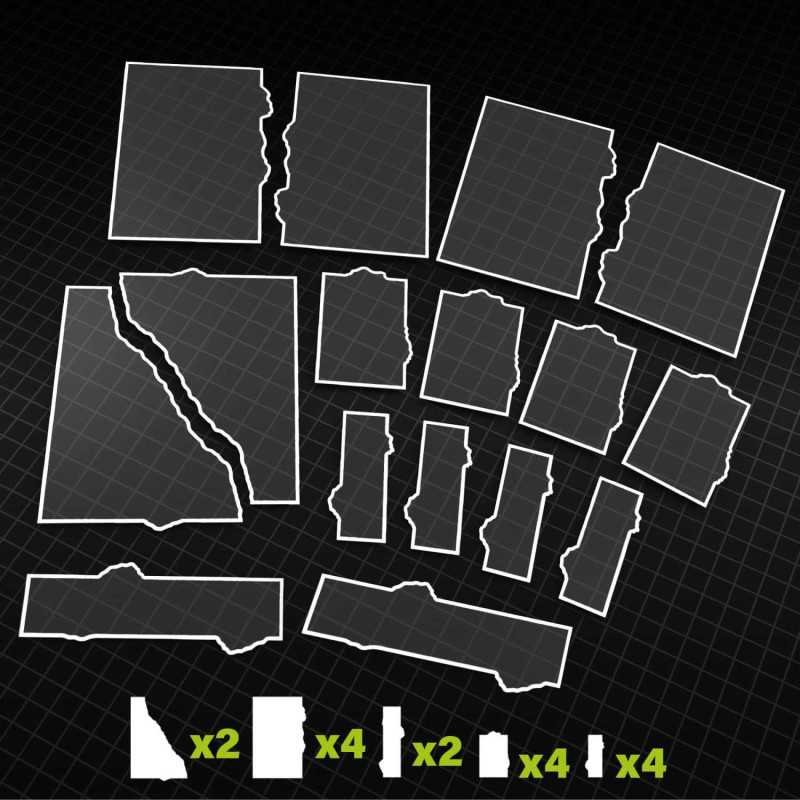Glasspack Footprints Básicos 11 edición Wh40k compatibles