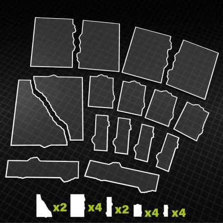 Glasspack Footprints Básicos 11 edición Wh40k compatibles