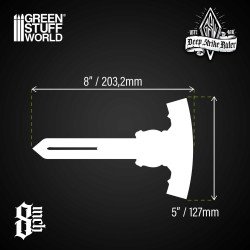 Regla Deep Strike 8 pulgadas - Fluor Verde