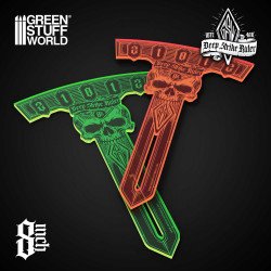 Regla Deep Strike 8 pulgadas - Fluor Verde