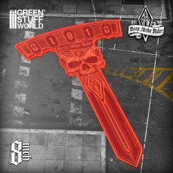 Regla Deep Strike 8 pulgadas - Fluor Naranja