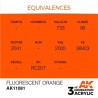 NARANJA FLUORESCENTE - ESTÁNDAR SKU: AK11081