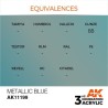 AZUL METÁLICO - METÁLICO SKU: AK11199