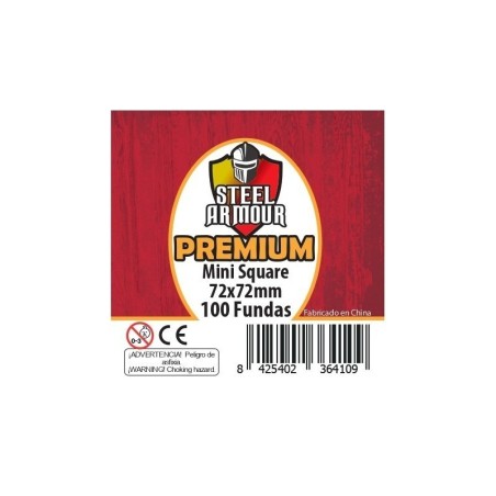 Fundas Steel Armour Mini Square Premium 72x72mm (100 Fundas)