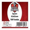 Fundas Steel Armour Square 82x82mm (100 Fundas)Fundas para JuegosAtheneas Hobby S.L.