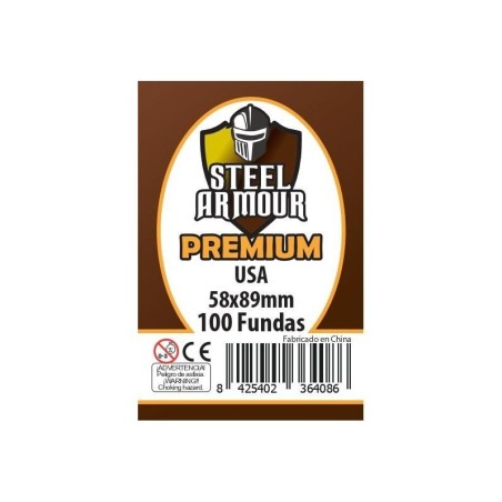 Fundas Steel Armour USA Premium 58x89mm (100 Fundas)