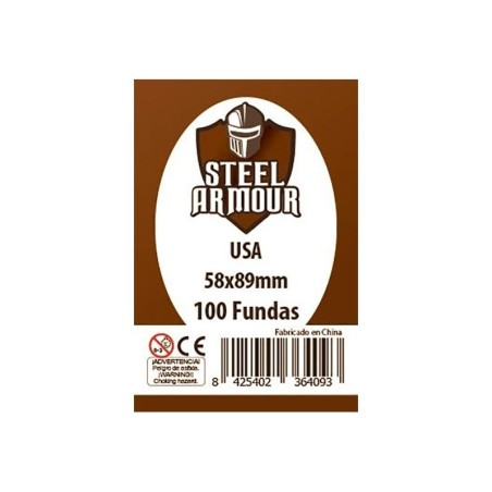 Fundas Steel Armour USA 58x89mm (100 Fundas)