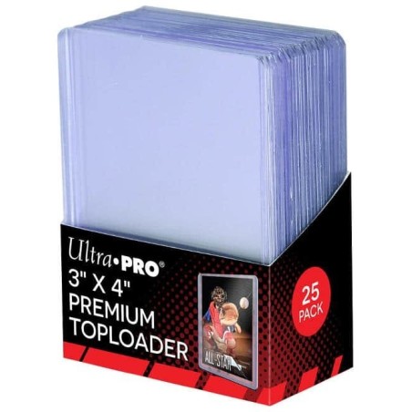 ULTRA PRO 3" X 4" CLEAR REGULAR TOPLOADERS (25CT) x25