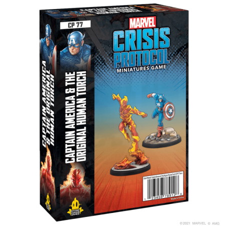 Marvel Crisis Protocol Captain America & the Original Human Torch (Inglés) CP77EN